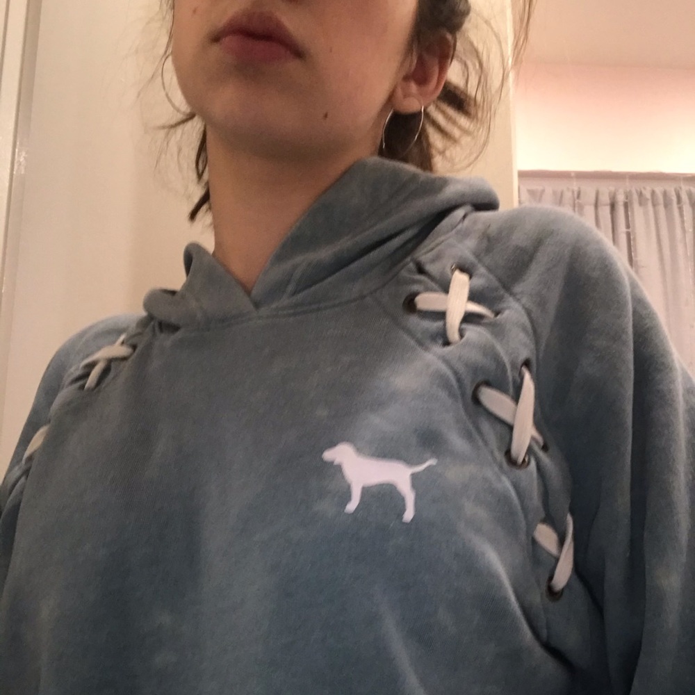 Pink hoodie